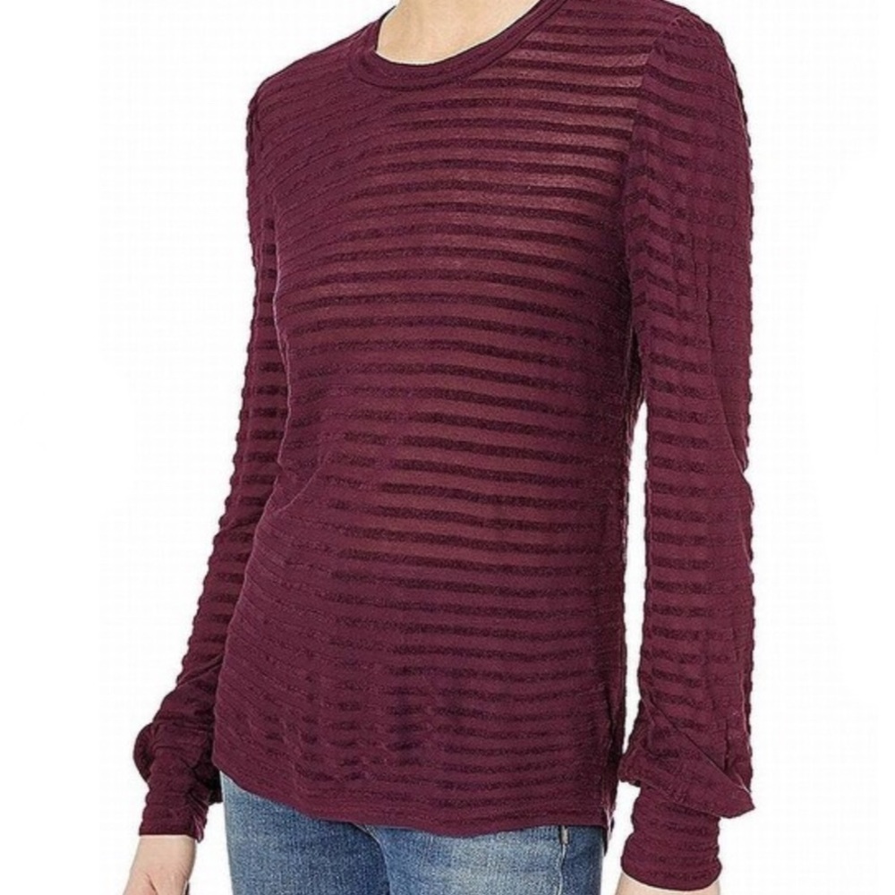 LUCKY BRAND Stripe Chenille Top